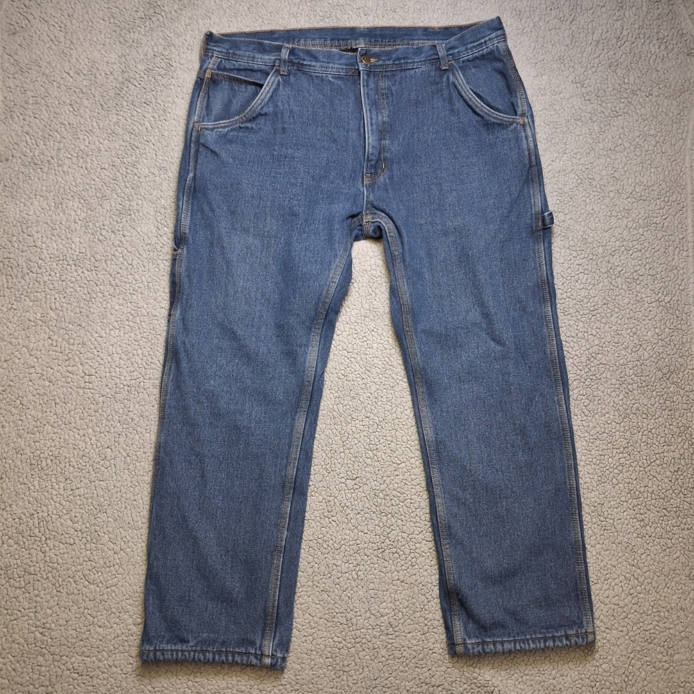 KEY Carpenter Mens Jeans Fleece Lined 38x30 (actual 40x28) Workwear Cold Weather